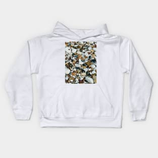 Pebbles on Bridlington Beach, Yorkshire, England Kids Hoodie